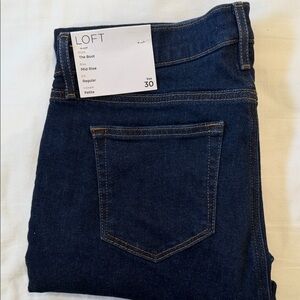 LOFT Petite The Boot Indigo Jeans Size Petite 30
